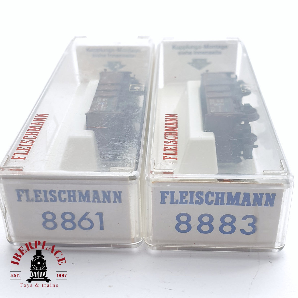♻️ 2da mano - 2x Fleischmann 8861 8883 vagones de borde alto München N escala 1:160
