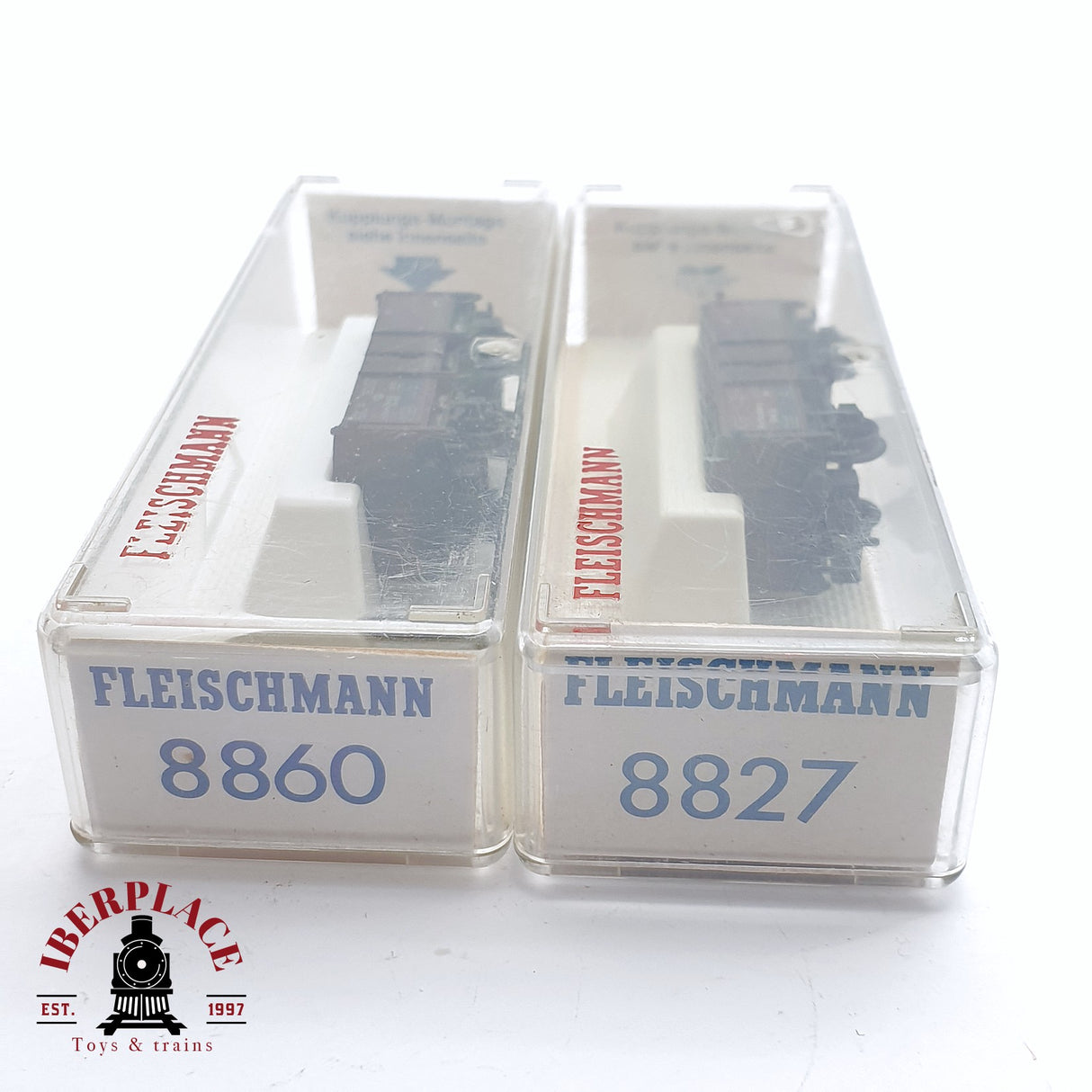 ♻️ 2da mano - 2x Fleischmann 8860 8827 vagones de borde alto K.Sächs.Sts.EB N escala 1:160