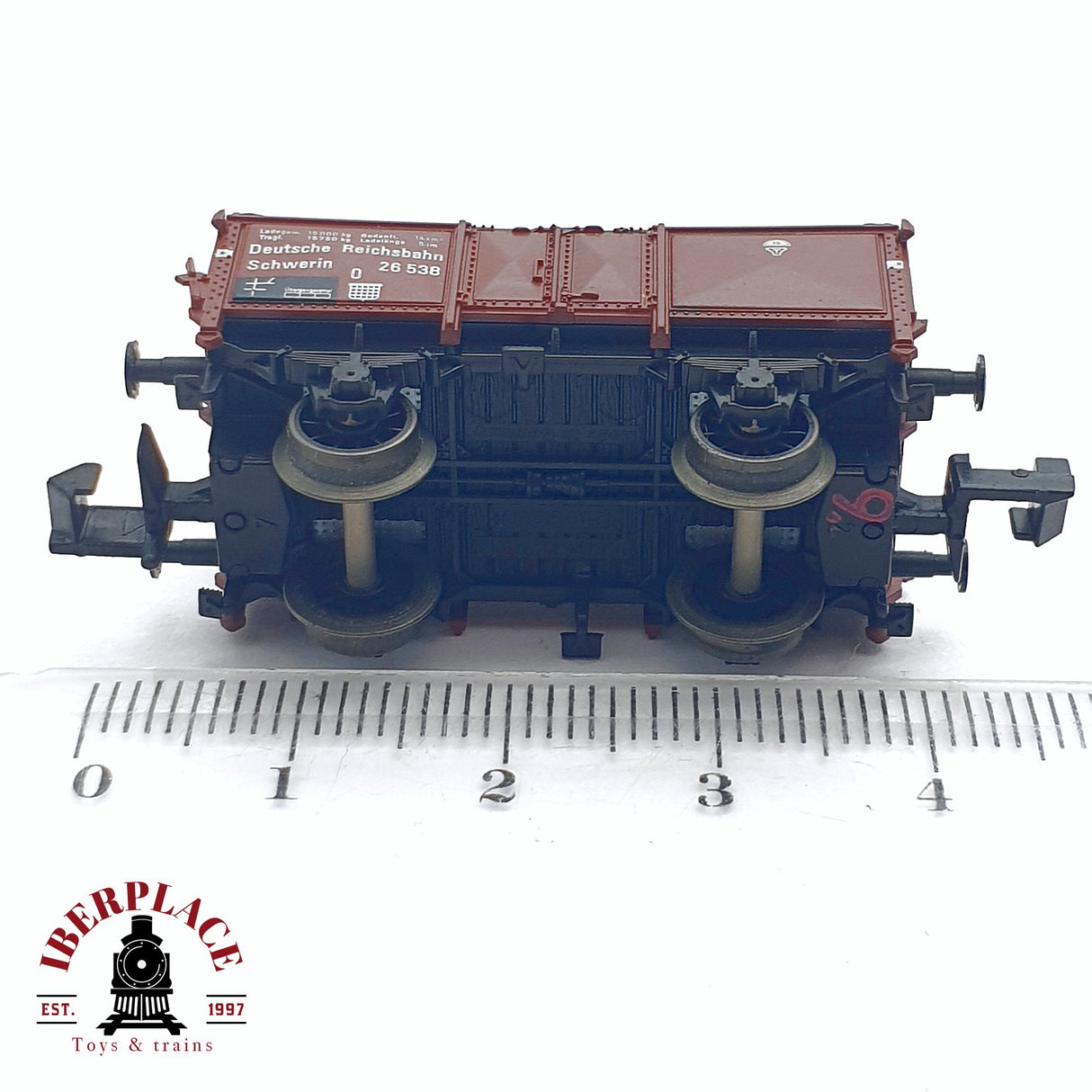 ♻️ 2da mano - Fleischmann 8208 vagón con carga bultos DR 26 538 N escala 1:160