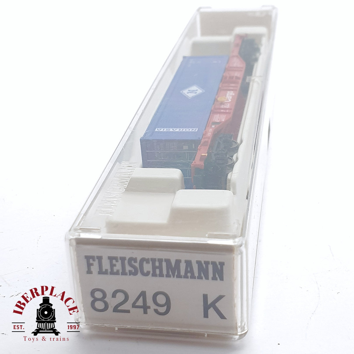 ♻️ 2da mano - Fleischmann 8249 vagón contenedor CARGO DB N escala 1:160