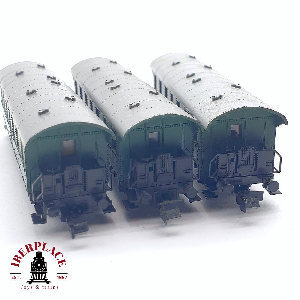 ♻️ 2da mano - 3x Fleischmann 8062K vagón pasajeros DB clase 2 N escala 1:160