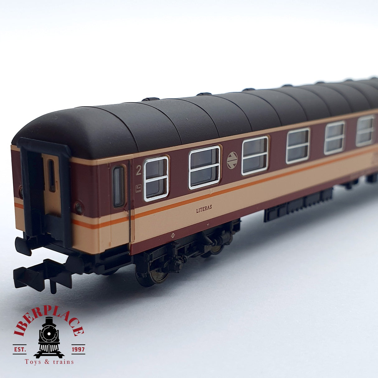 ♻️2. mano - Fleischmann vagón literas serie 8000 decoración estrella RENFE N escala 1:160