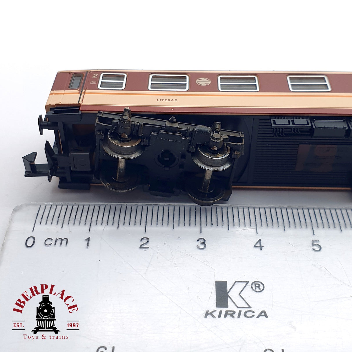 ♻️2. mano - Fleischmann vagón literas serie 8000 decoración estrella RENFE N escala 1:160