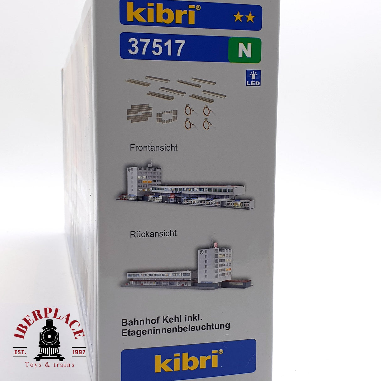 ♻️ Segunda mano - Kibri 37517 Estación de tren con iluminación interior N escala 1:160