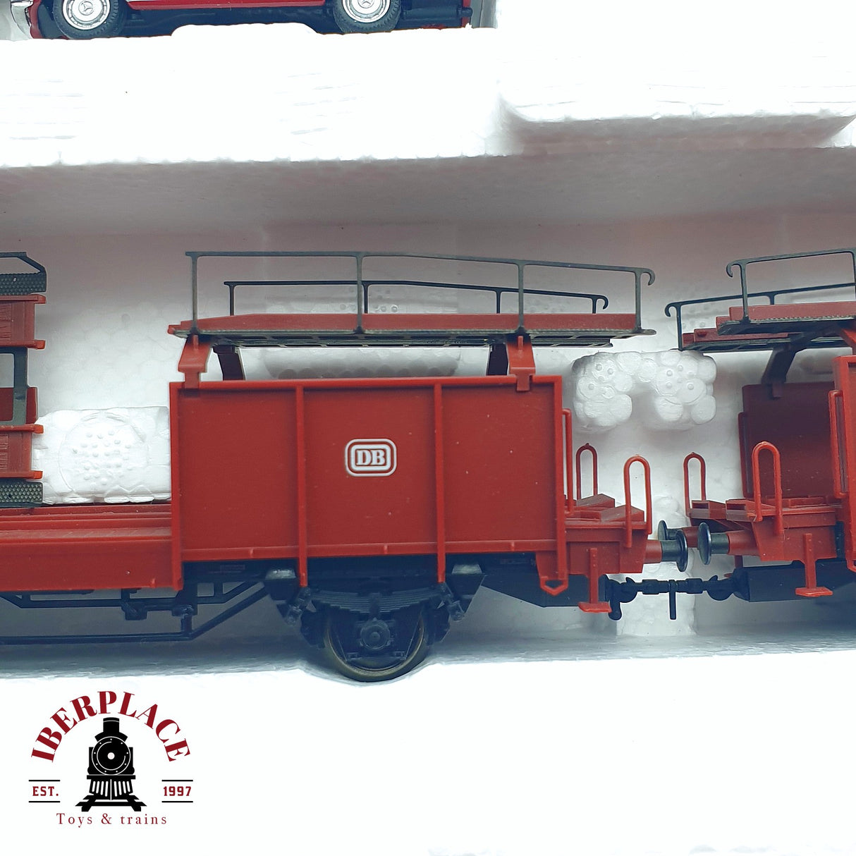 ♻️ 2da mano - Märklin 46134 vagones portacoches de doble piso con 8 coches DB H0 escala 1:87