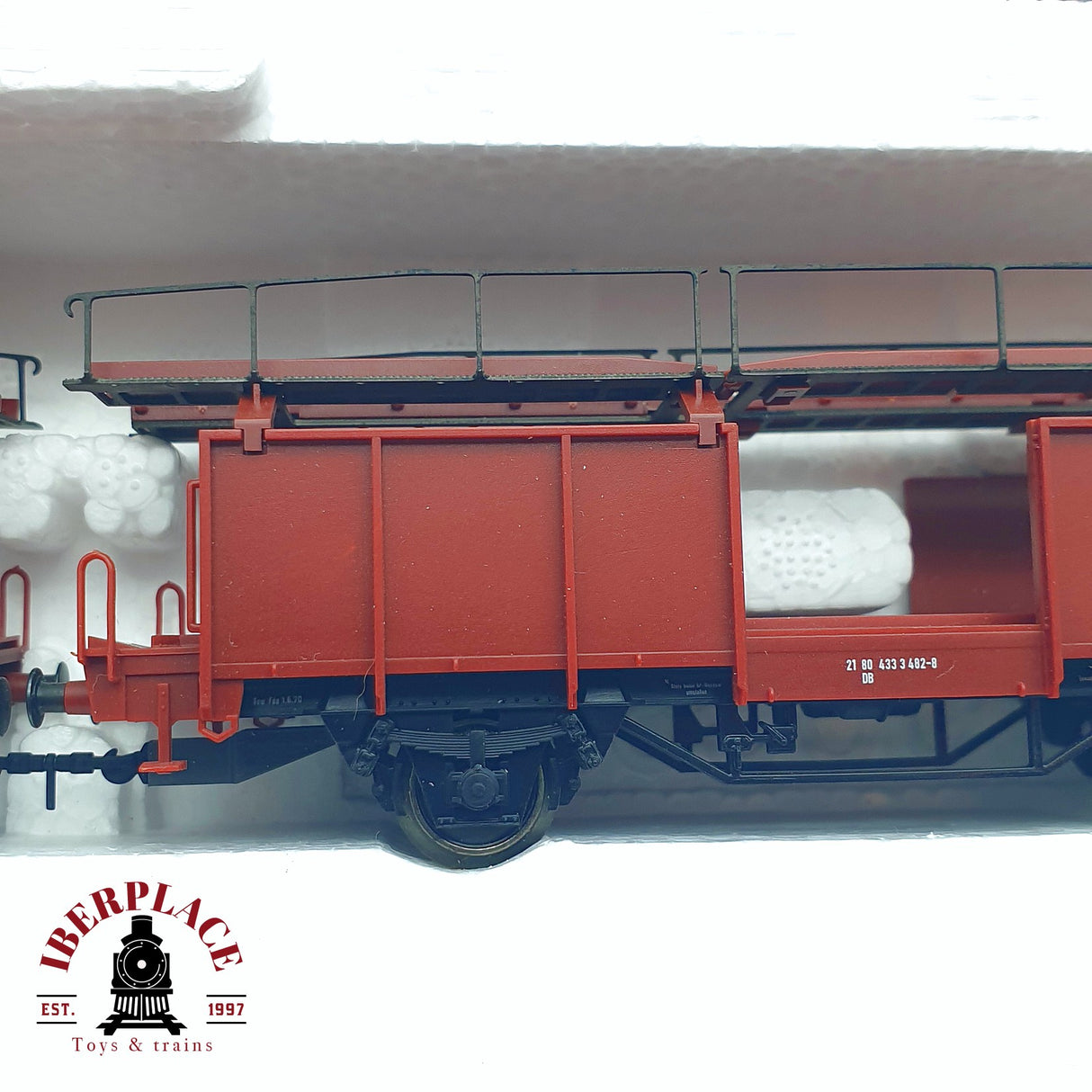 ♻️ 2da mano - Märklin 46134 vagones portacoches de doble piso con 8 coches DB H0 escala 1:87