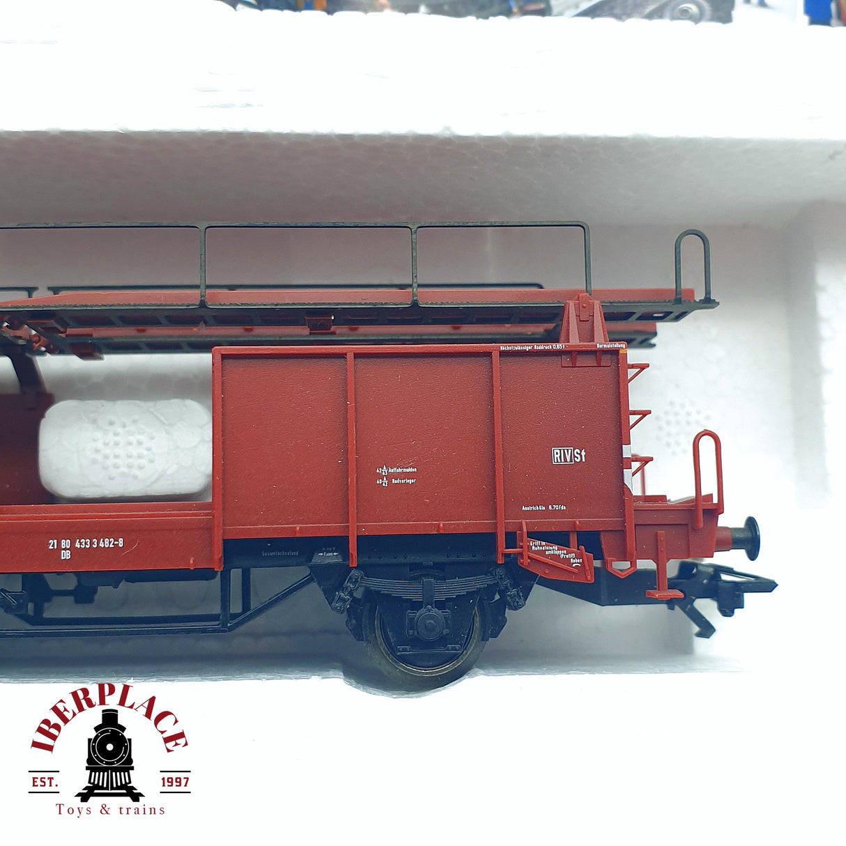 ♻️ 2da mano - Märklin 46134 vagones portacoches de doble piso con 8 coches DB H0 escala 1:87