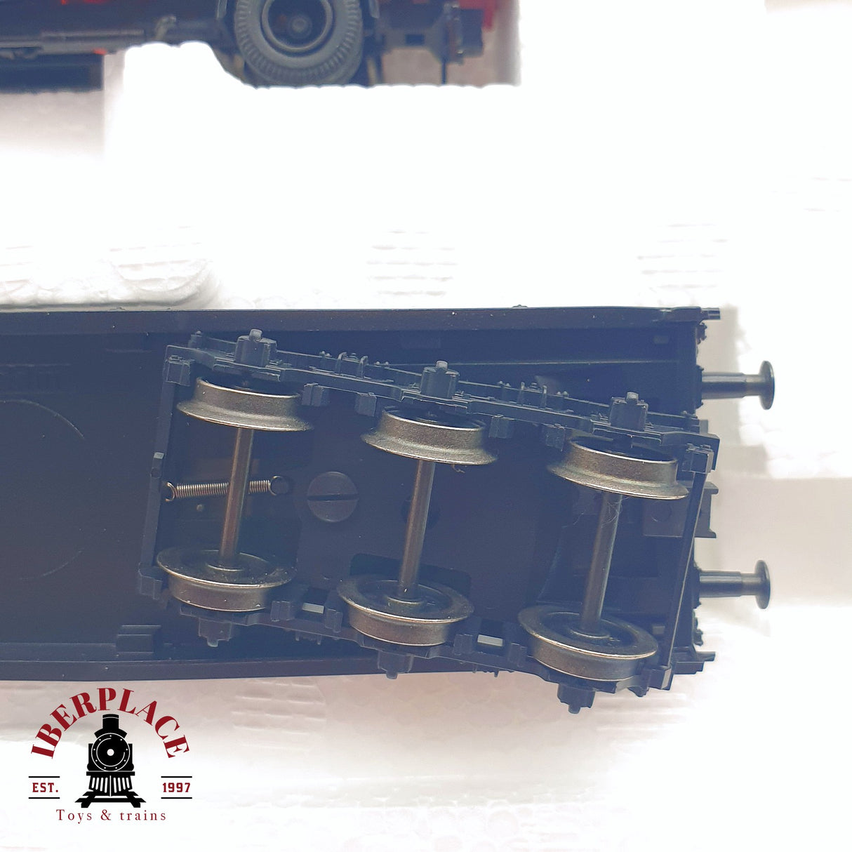 ♻️ 2da mano - Märklin 48756 vagón plataforma con camion de bomberos H0 escala 1:87