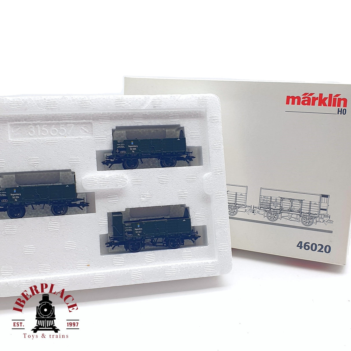 ♻️ 2da mano - Märklin 46020 Juego de vagones con pasillo central H0 escala 1:87
