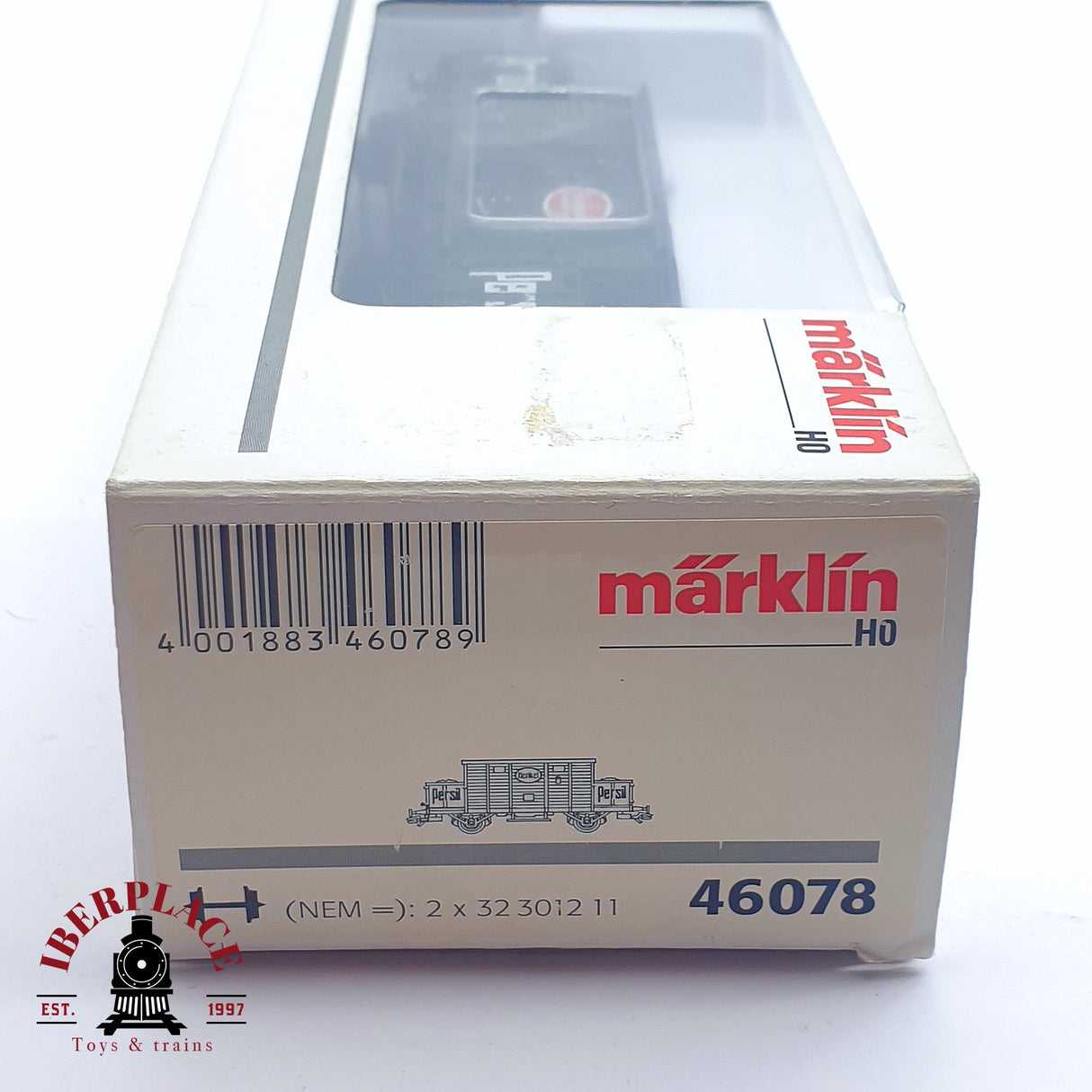 ♻️ 2da mano - Märklin 46078 vagón mercancias Persil Henkel K.Bay.Sts.B H0 escala 1:87