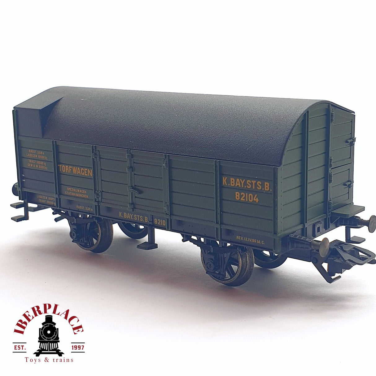 ♻️ 2da mano - Märklin 45094 vagón mercancias K.Bay.Sts.B Torfwagen H0 escala 1:87
