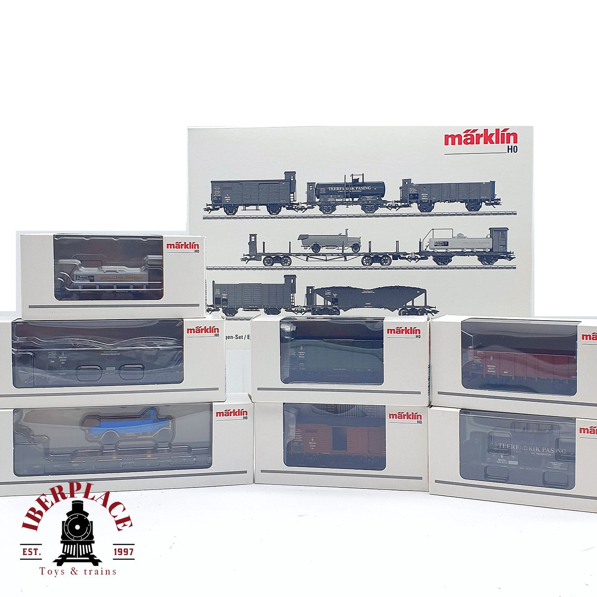 ♻️ 2da mano - Märklin 46082 Set vagones mercancias Epoca I H0 escala 1:87