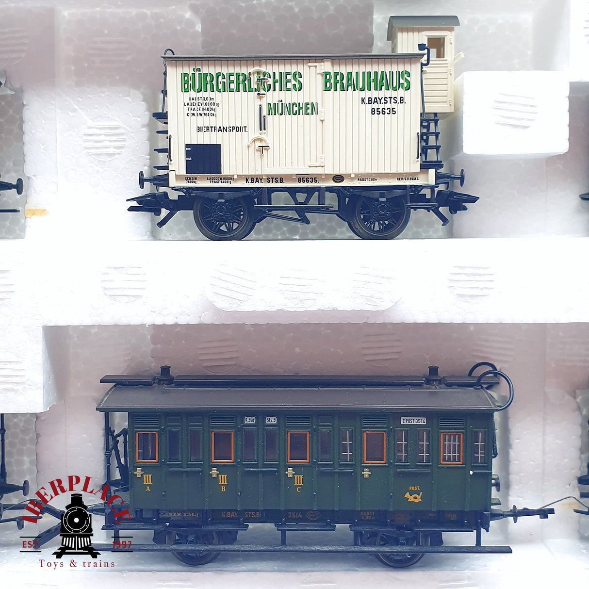 ♻️ 2da mano - Märklin 43985 Set de pasajeros Bayerisches Epoca I H0 escala 1:87