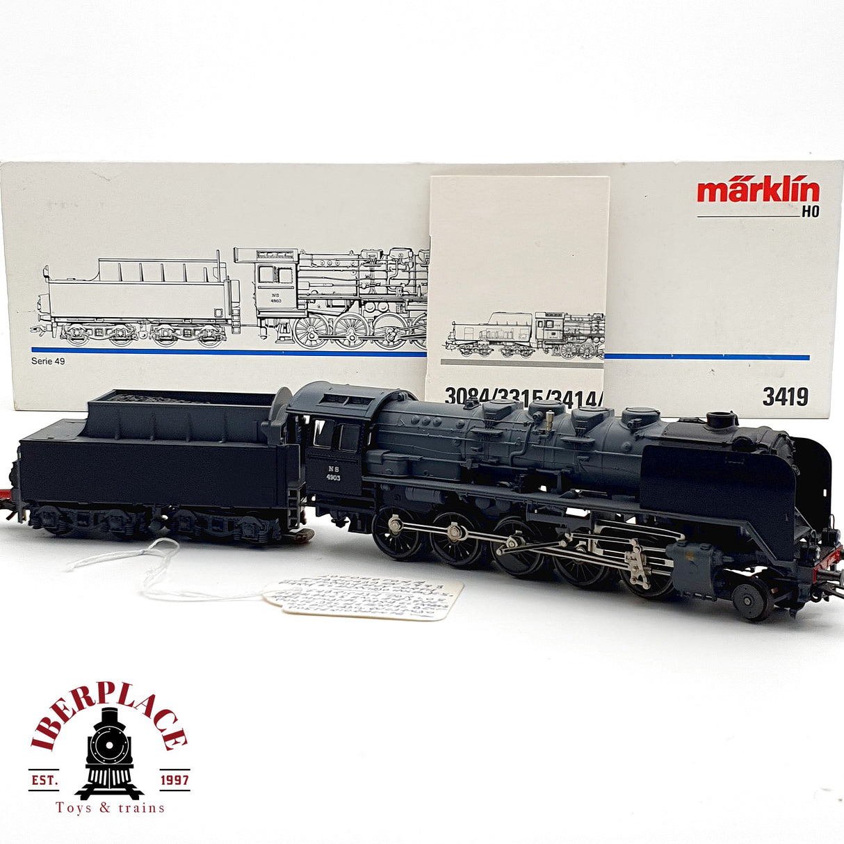 ♻️ AC Märklin 3419 Locomotora NS 4903 gris H0 escala 1:87 A28