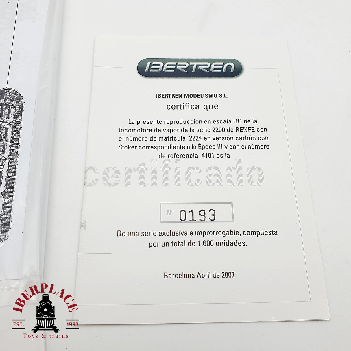 ♻️ DC IBERTREN 4101S Locomotora RENFE serie 2200 H0 escala 1:87 A28