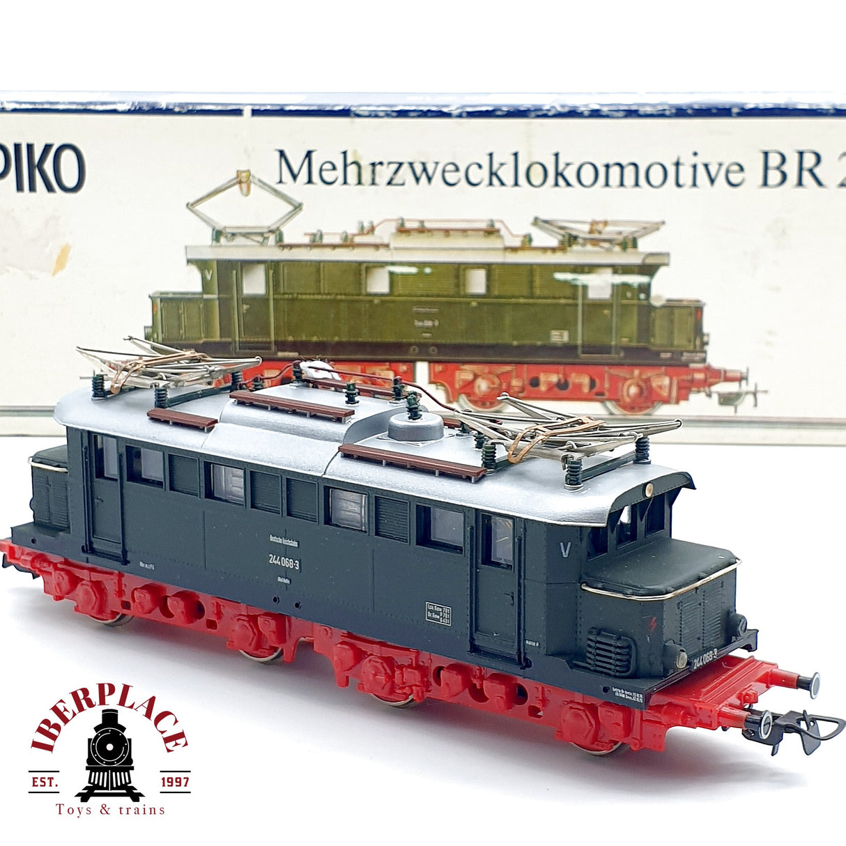 ♻️ DC PIKO 5/6201 Locomotora BR 244 068-3 DR H0 escala 1:87 A28