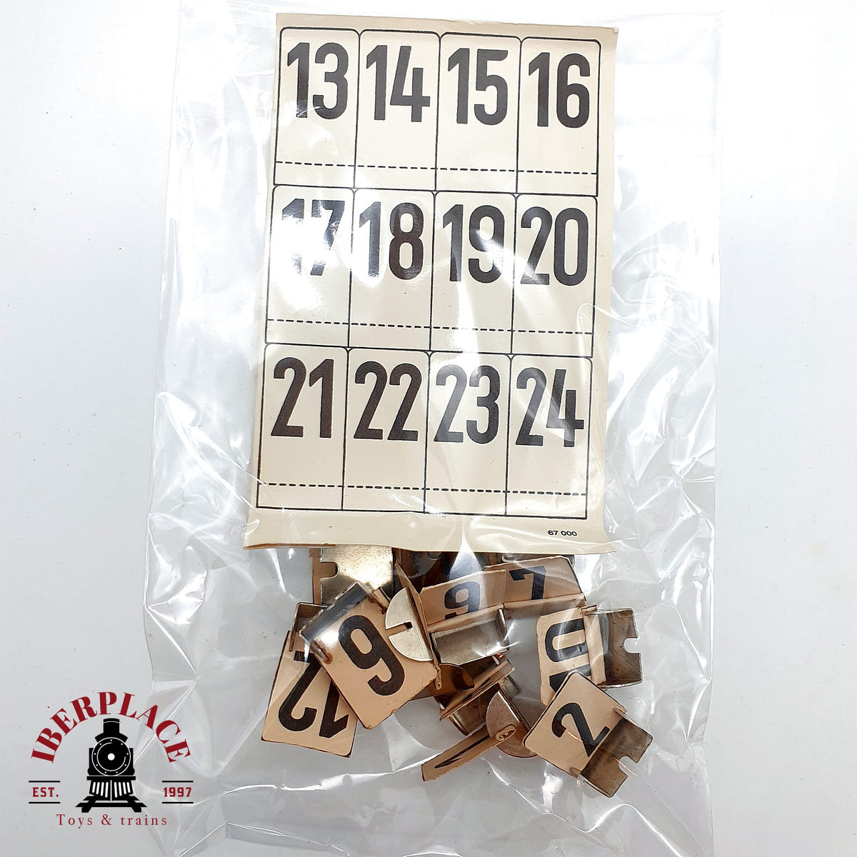 ♻️ 🚂 Marklin 67000 Placas Numeradas Desvios Vias Accesorios Escala H0 1:87
