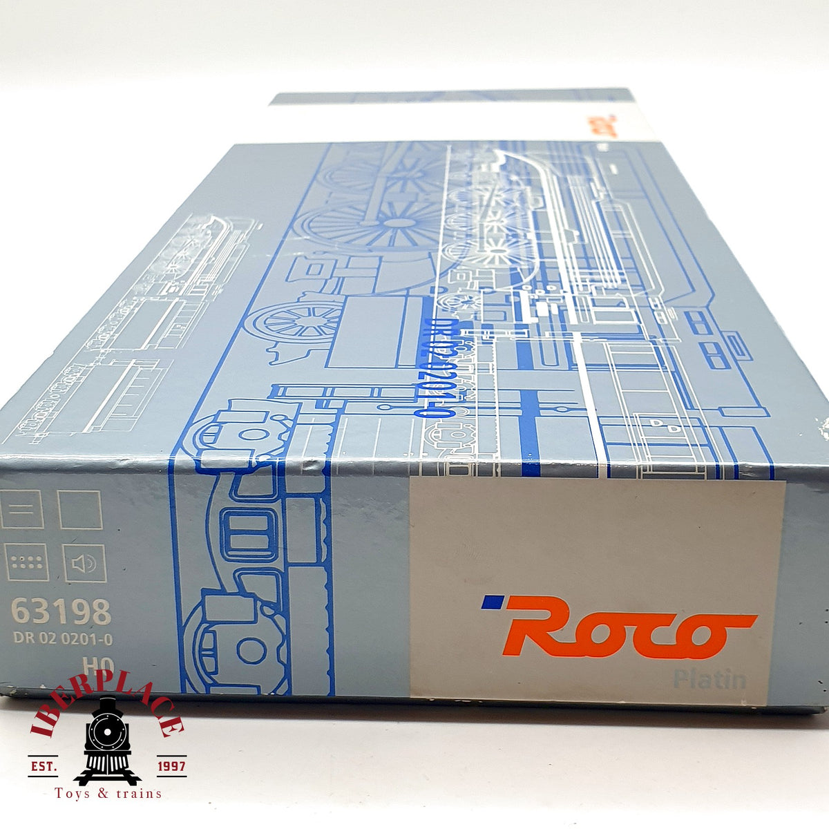 ♻️✨ Roco 63198 Locomotora Vapor DR 02 0201-0 Platin DCC Sound Escala H0 1:87