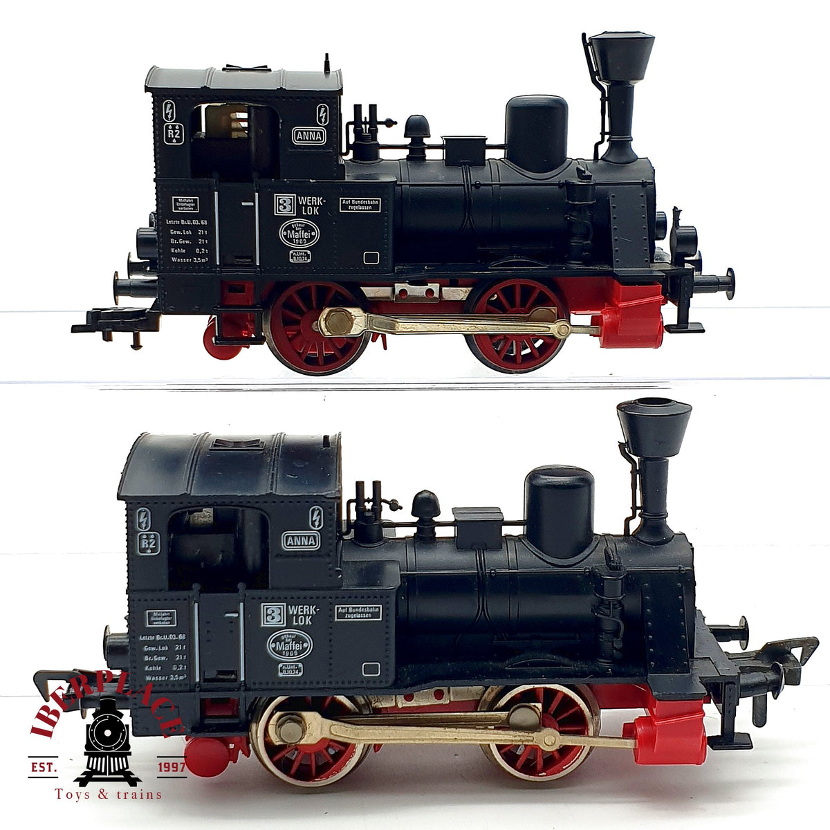 ♻️ 🚂 Fleischmann H0 Locomotora Vapor Tanque ANNA Werklok 3 Escala H0 1:87