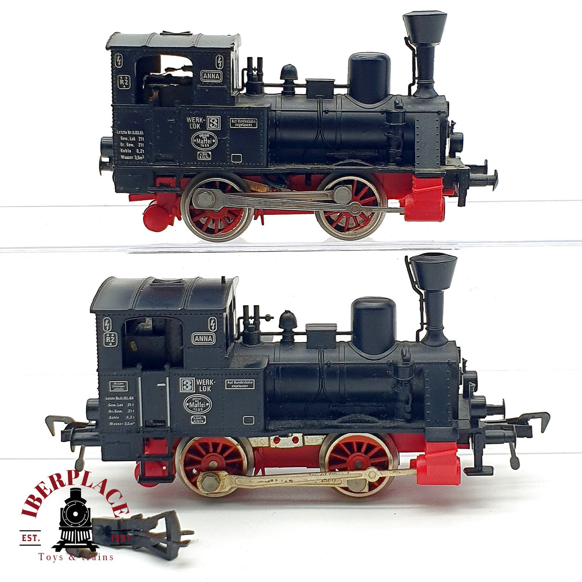 ♻️ 🚂 Fleischmann H0 Locomotora Vapor Tanque ANNA Werklok 3 Escala H0 1:87 2/2