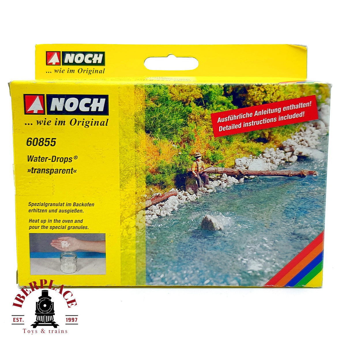 ♻️ NOCH 60855 Water-Drops transparent granulado agua modelismo maqueta H0 N TT Z