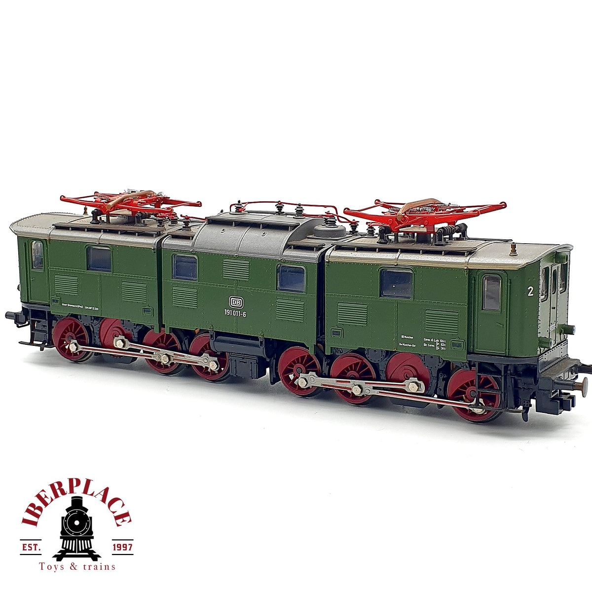 ♻️ ✨ Roco Locomotora Eléctrica Articulada BR 191 011-6 DB Ep IV Verde DC Escala H0 1:87