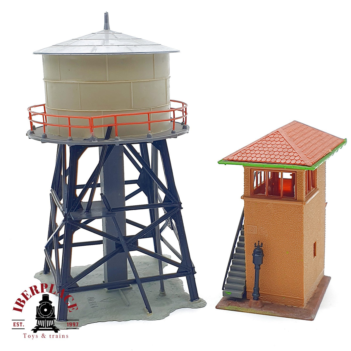 ♻️ 🚂 Edificios Deposito de Agua y Torre de Control Escala H0 1:87