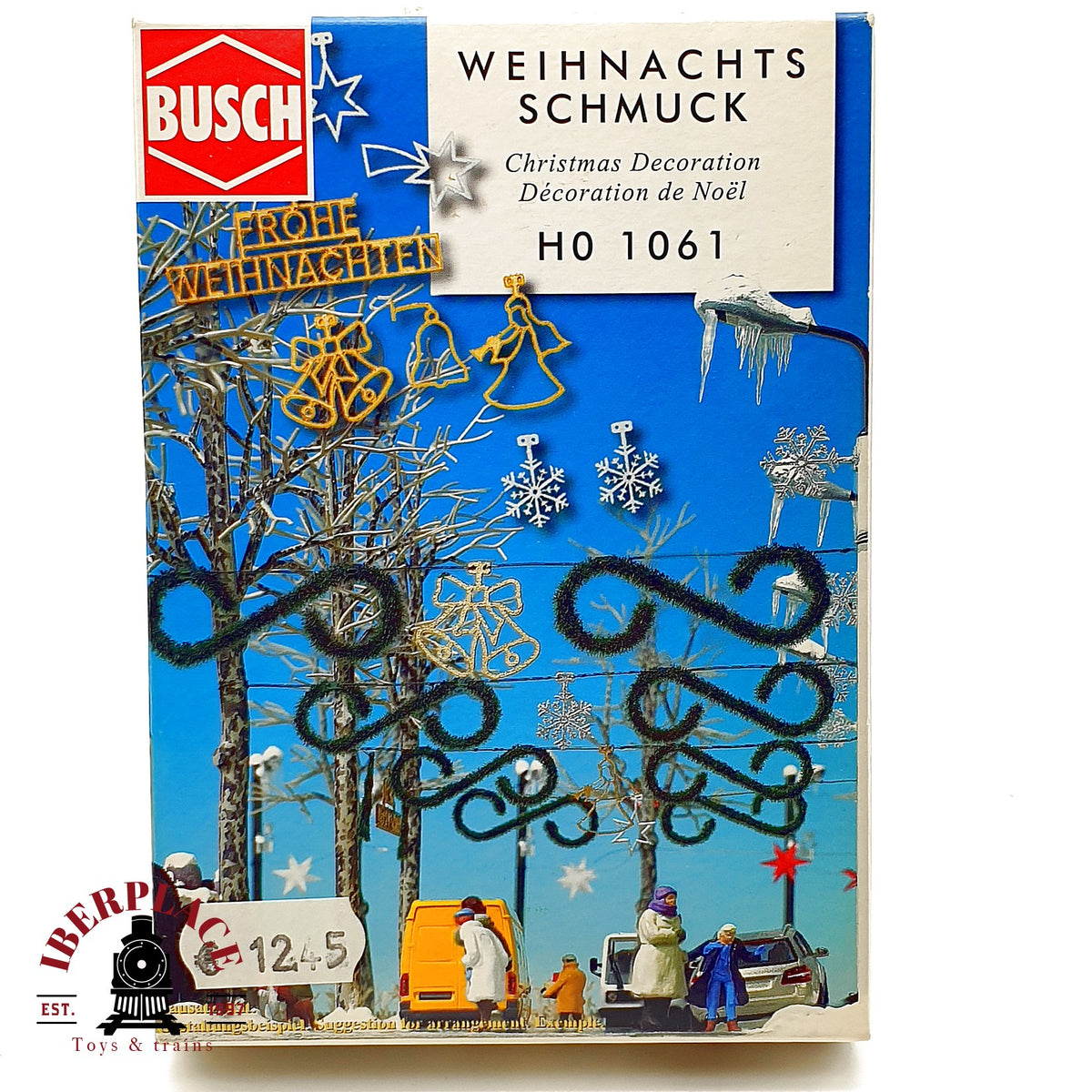 ♻️✨ Busch 1061 Set de decoración navideña para las calles Escala H0 1:87