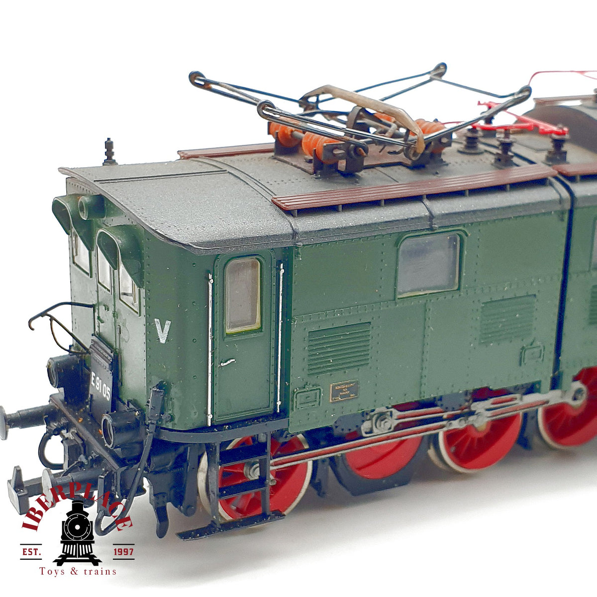 ♻️🚂 Röwa 1402 locomotora eléctrica articulada E 91 05 DB verde clásica Escala H0 1:87