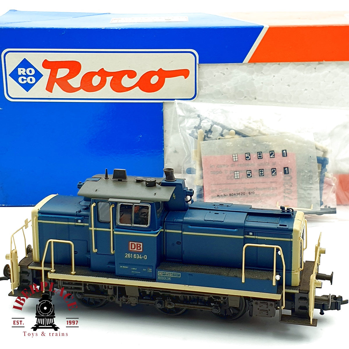 ♻️✨ Roco 43621 locomotora diesel BR 261 634-0 DB epoca IV Escala H0 1:87 DC