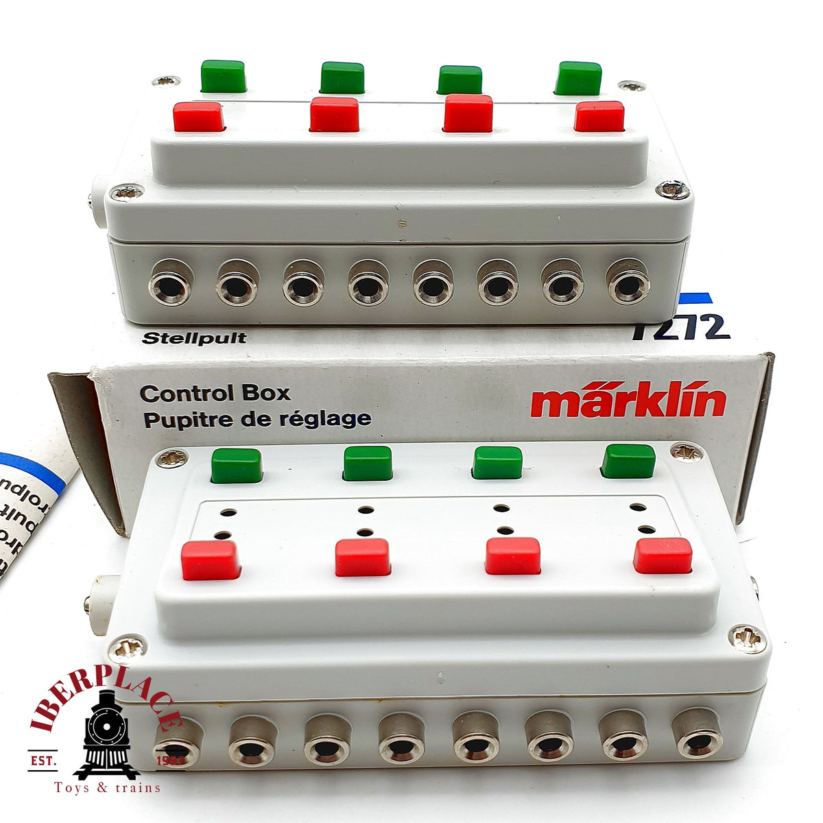 ♻️🚂 Märklin 7272 2x Cuadro de mandos Schaltpult interruptores Escala H0 1:87 2/2