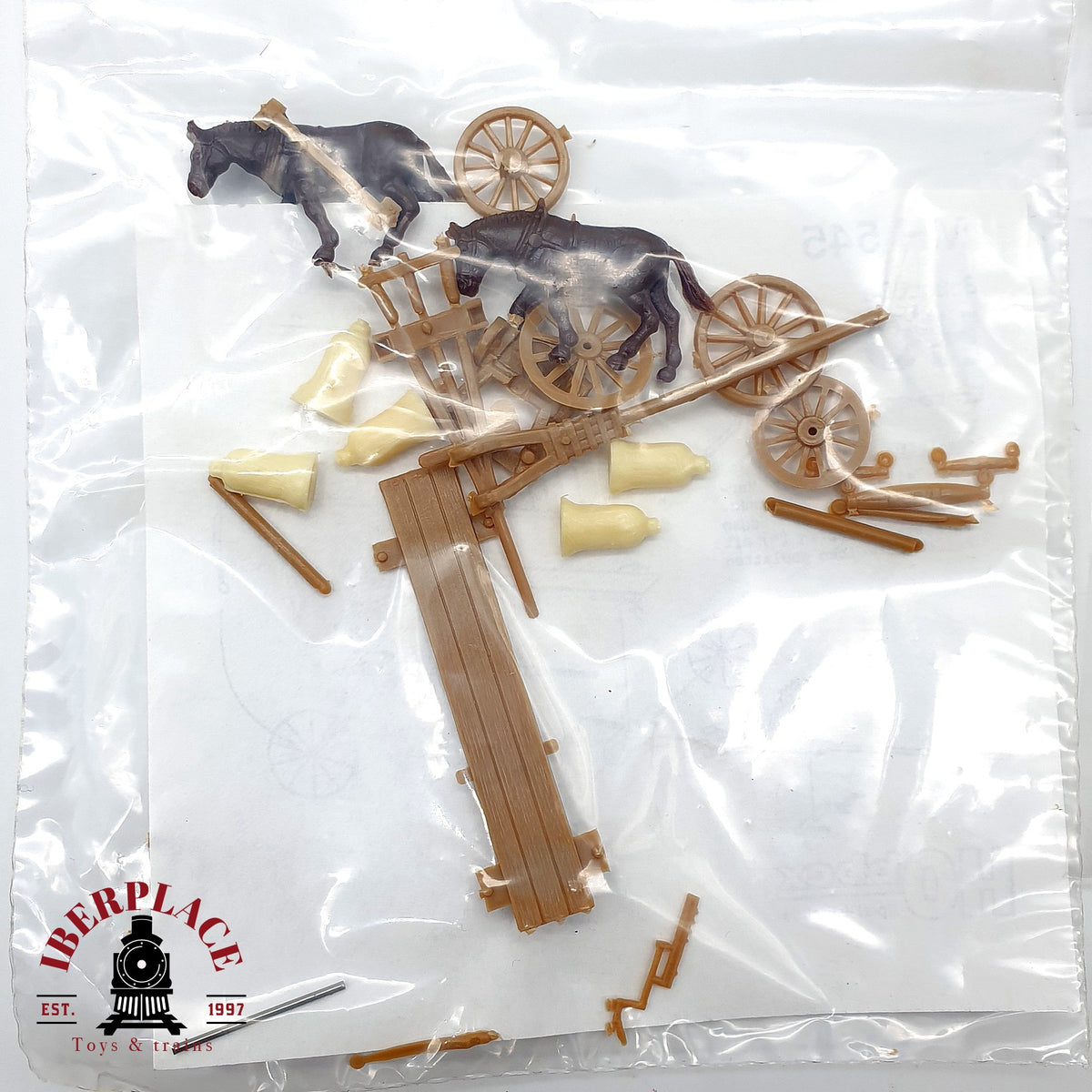 ♻️ 🚂 Hobbox Preiser Lote Carros Caballos Personajes Figuras Escala H0 1:87