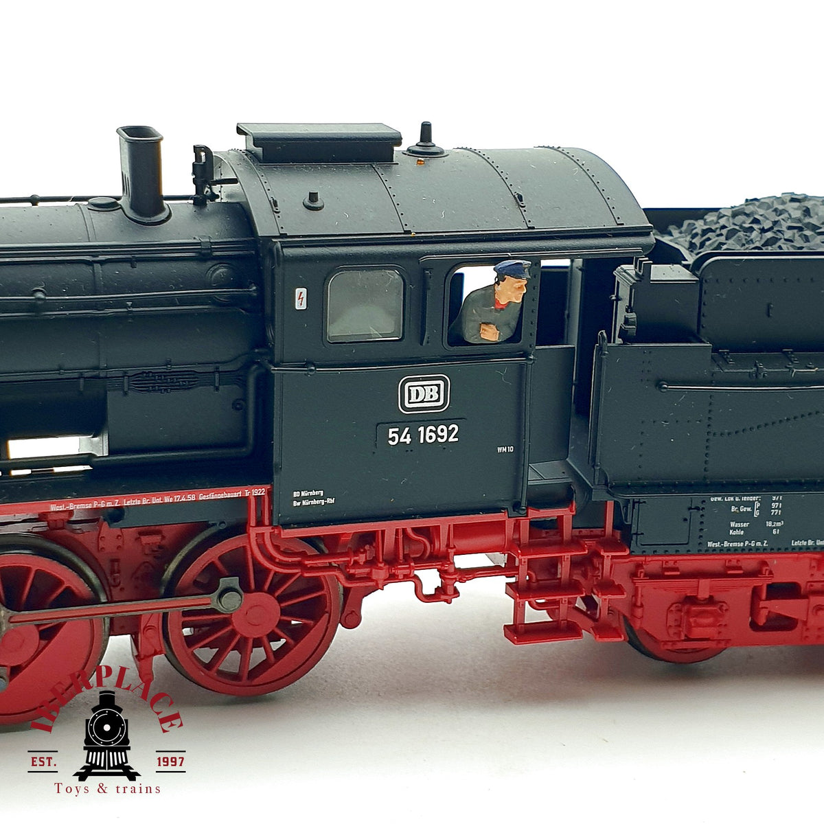 ♻️✨Fleischmann 414401K locomotora vapor BR 54 1692 DB epoca III Escala H0 1:87 DC