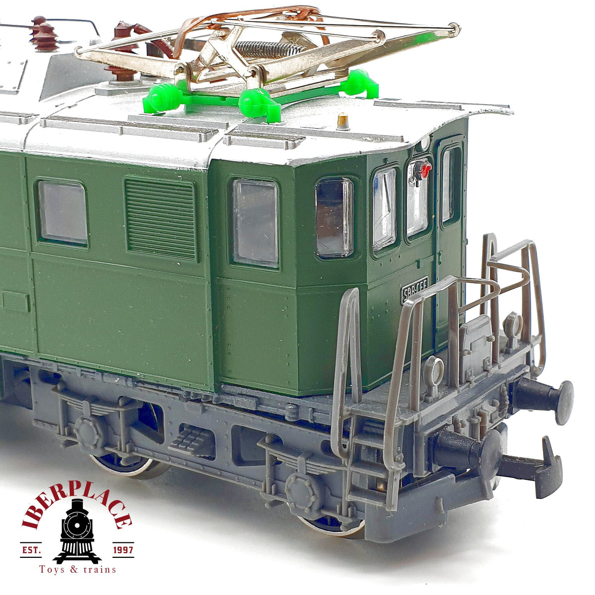 ♻️🚂 Kleinbahn 224 locomotora eléctrica Be 4/4 SBB CFF verde suiza clásica Escala H0 1:87