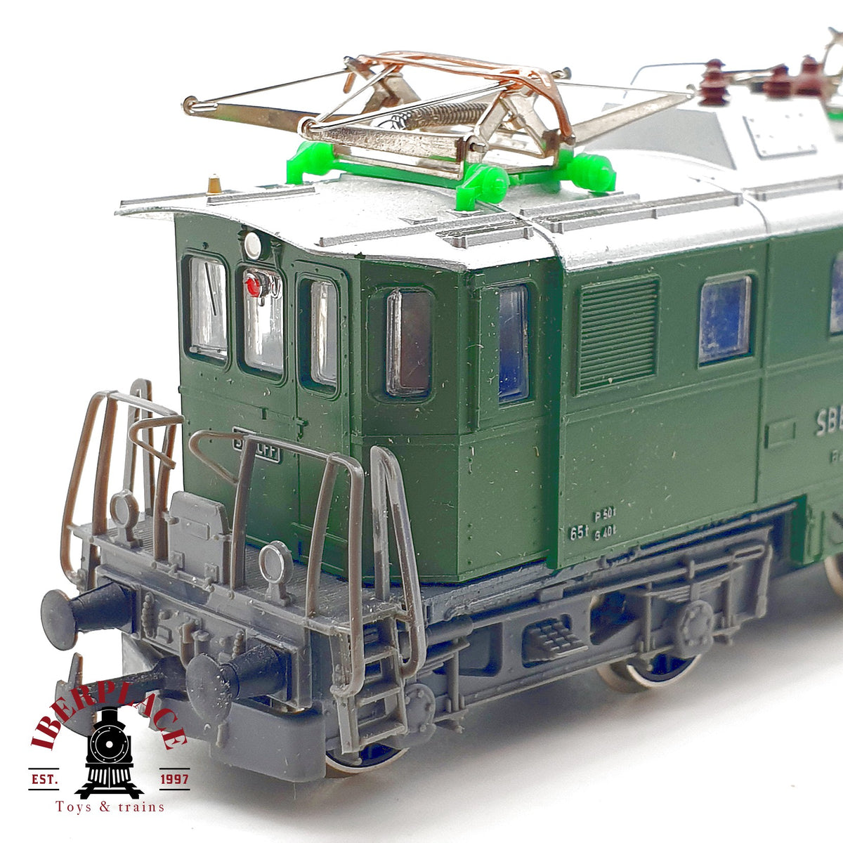 ♻️🚂 Kleinbahn 224 locomotora eléctrica Be 4/4 SBB CFF verde suiza clásica Escala H0 1:87