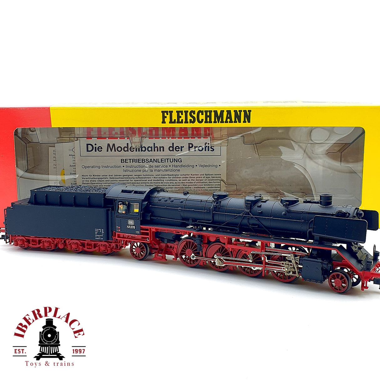 ♻️✨Fleischmann 4130 locomotora vapor BR 41 270 DB epoca III Escala H0 1:87 DC