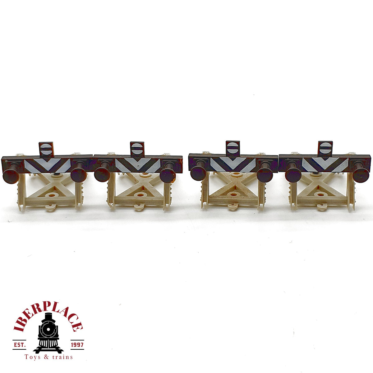 ♻️ 🚂 Fleischmann 4x Prellbock Topes Vías Accesorios Escala H0 1:87