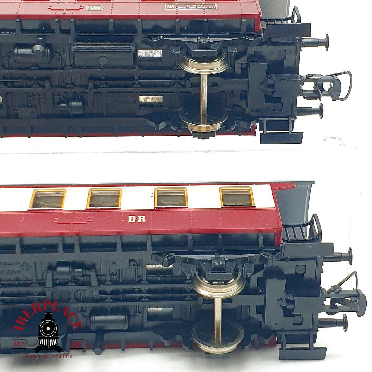 ♻️ 🚂 Roco 2x vagones pasajero y restaurante DSG DB DR Ep III Escala H0 1:87