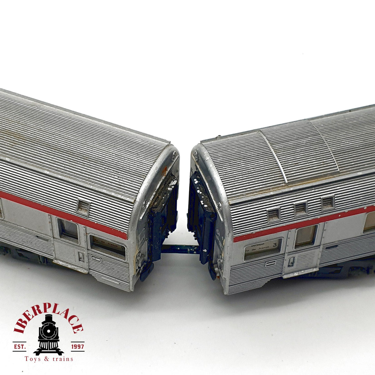 ♻️ 🛠️ Jouef 4x vagones TEE Inox PBA SNCF restaurar repuestos DC Escala H0 1:87