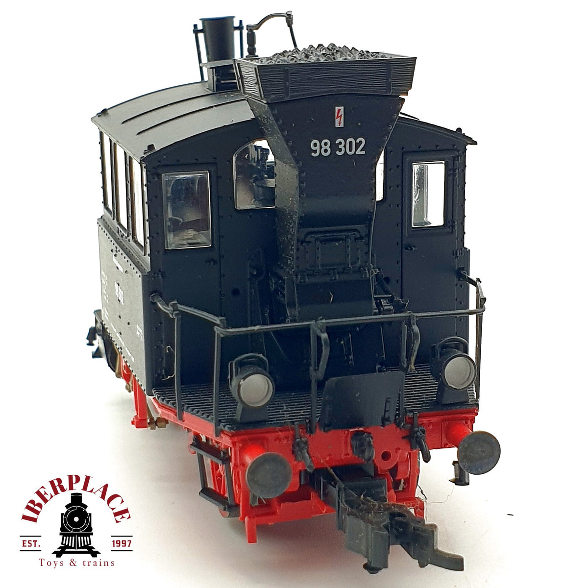 ♻️ ✨ Roco Locomotora vapor BR 98 302 DB Ep III DC Tenderlok Glaskasten Escala H0 1:87