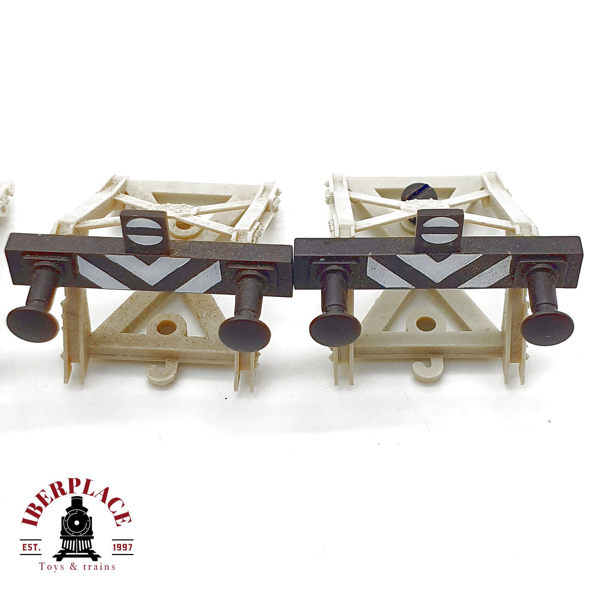 ♻️ 🚂 Fleischmann 4x Prellbock Topes Vías Accesorios Escala H0 1:87