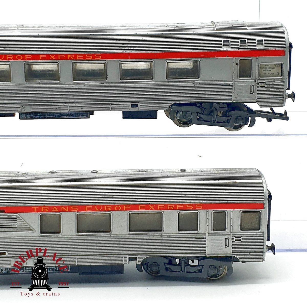♻️🛠️ Jouef locomotora CC 40101 sin motor + 2 vagones TEE SNCF restaurar repuestos DC Escala H0 1:87