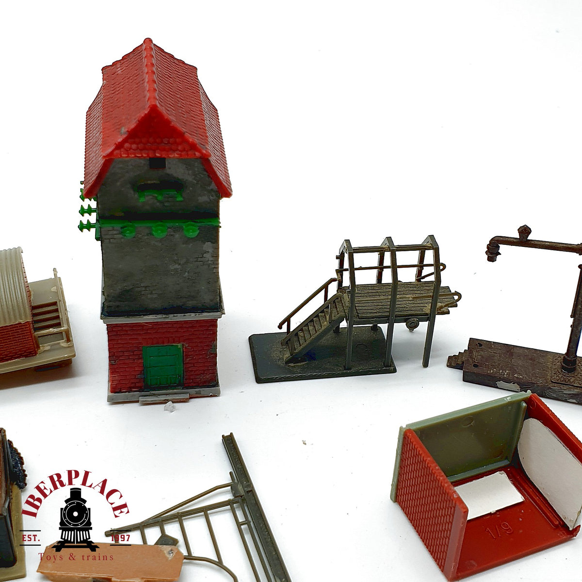 ♻️ 🔧 Edificios Accesorios Depósito Carbón Torre de control Carga para Piezas Escala N 1:160