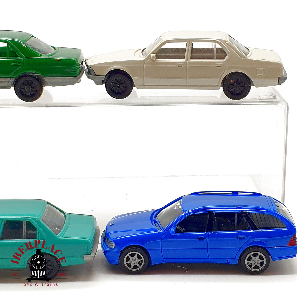 ♻️ 🚂 Fleischmann 6x Coches BMW Mercedes Volkswagen Etc Escala H0 1:87