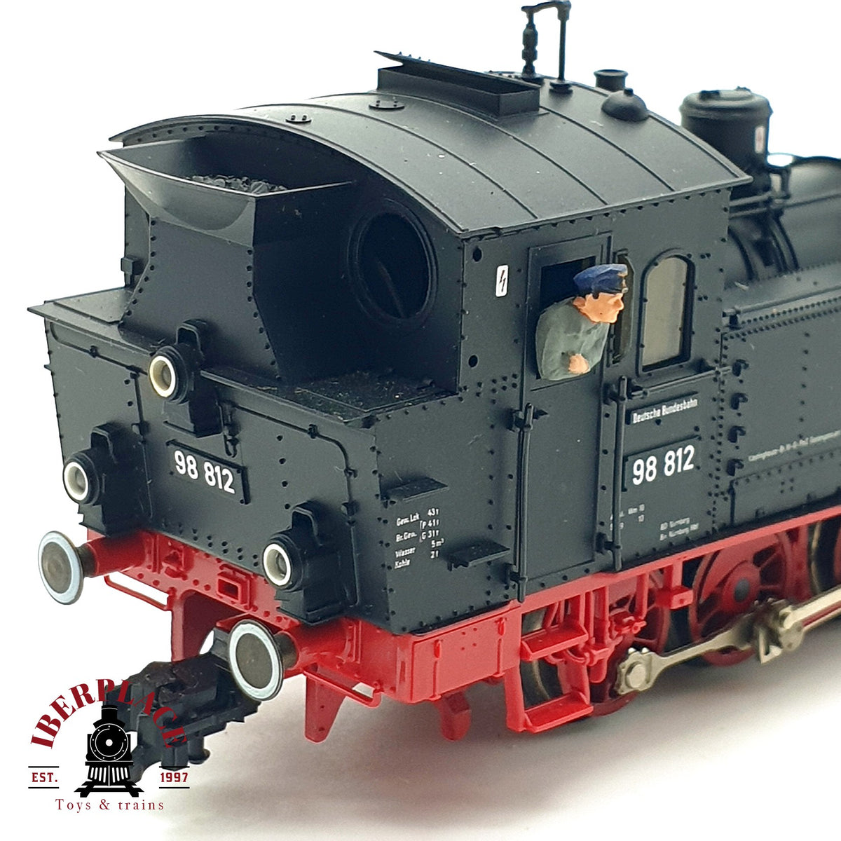 ♻️✨ Fleischmann Locomotora vapor BR 98 812 DB Ep III Tenderlok GtL 4/4 H0 Escala H0 1:87