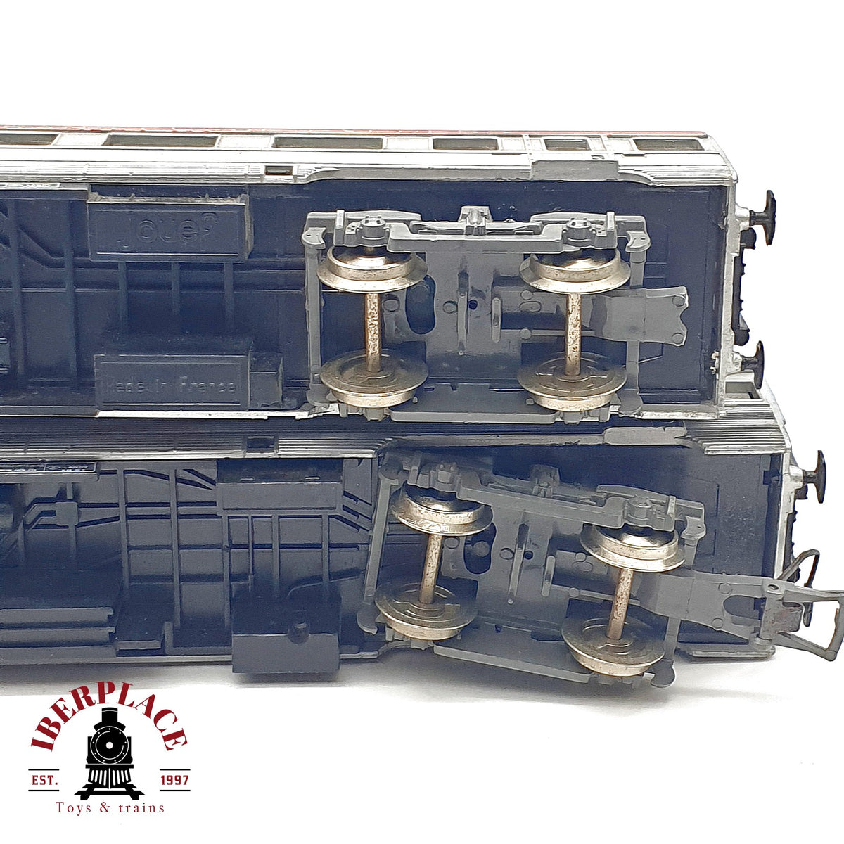 ♻️🛠️ Jouef locomotora CC 40101 sin motor + 2 vagones TEE SNCF restaurar repuestos DC Escala H0 1:87