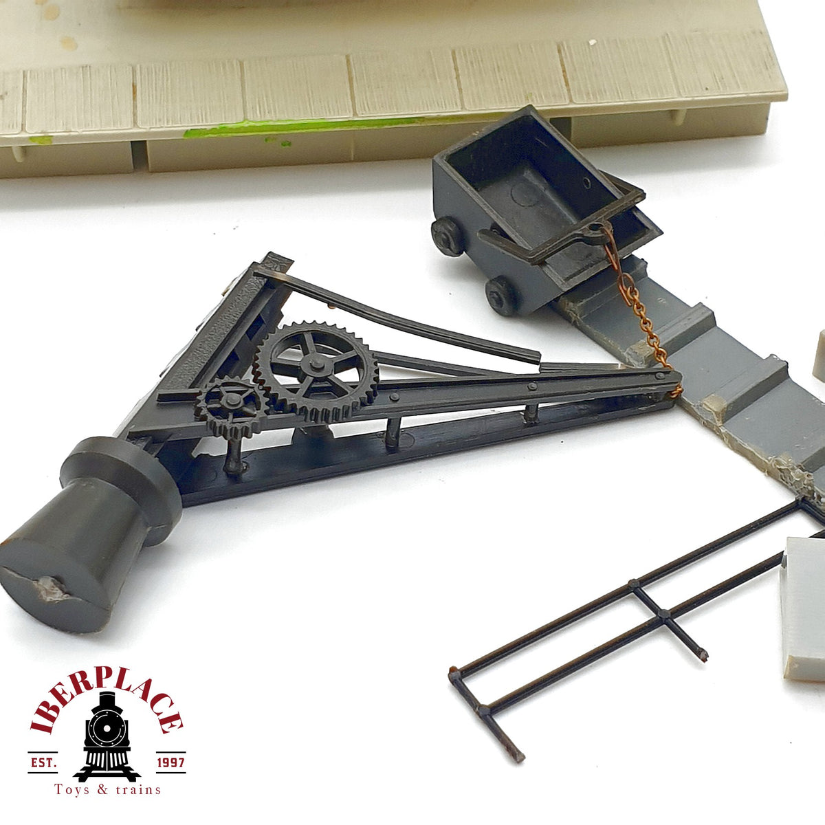 ♻️ 🚂 Accesorios Maqueta Invernaderos Carboneria Kiosco Escala H0 1:87