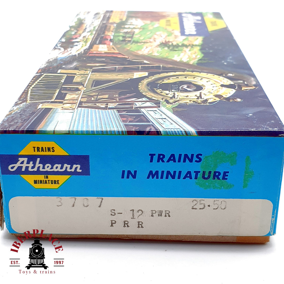 ♻️ Athearn locomotora S-12 Santa Fe 2418 azul amarilla sin motor dummy Escala H0 1:87