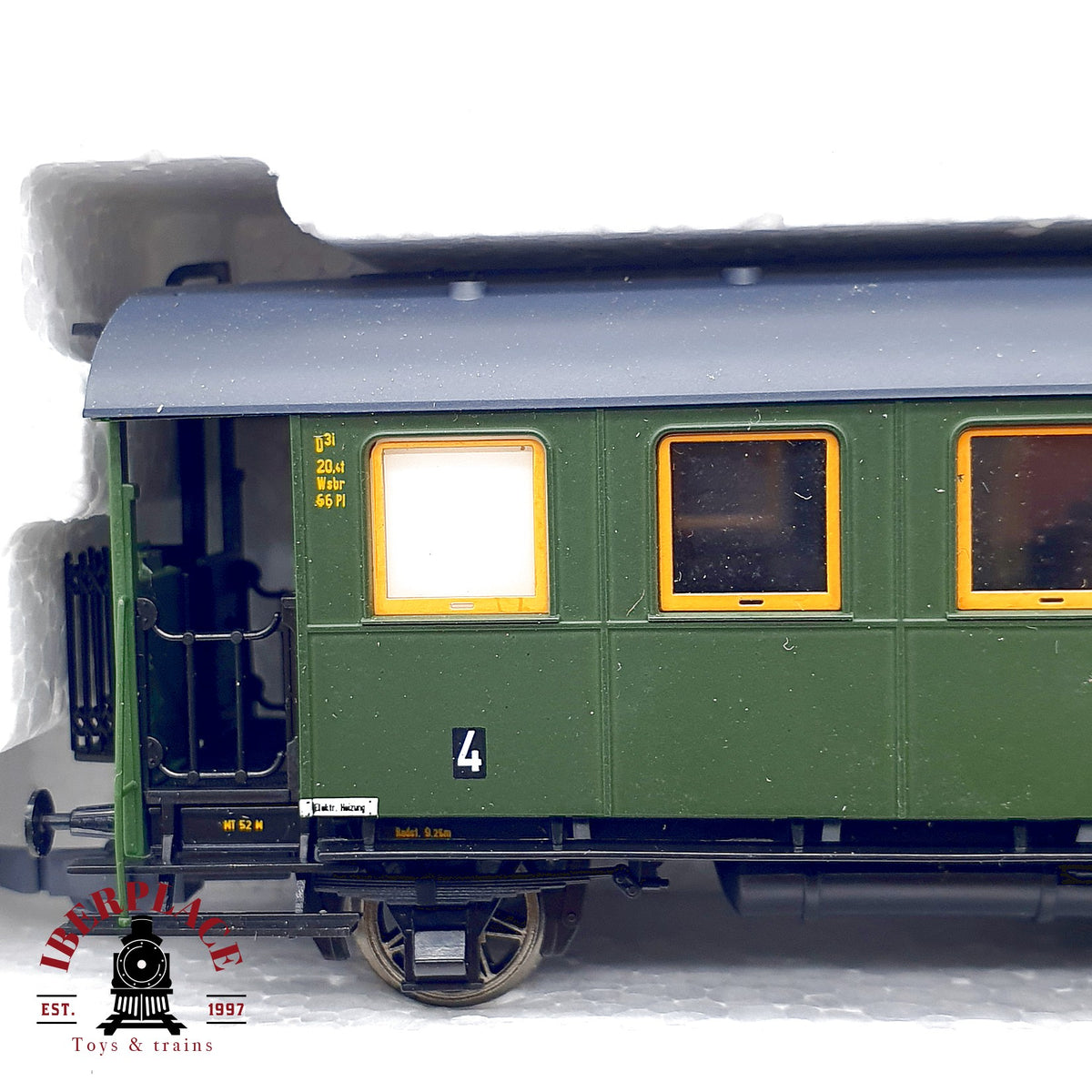 ♻️✨ Roco 43048 Tren EG 5 KPEV Locomotora + 3 Vagones Pasajeros DC Escala H0 1:87