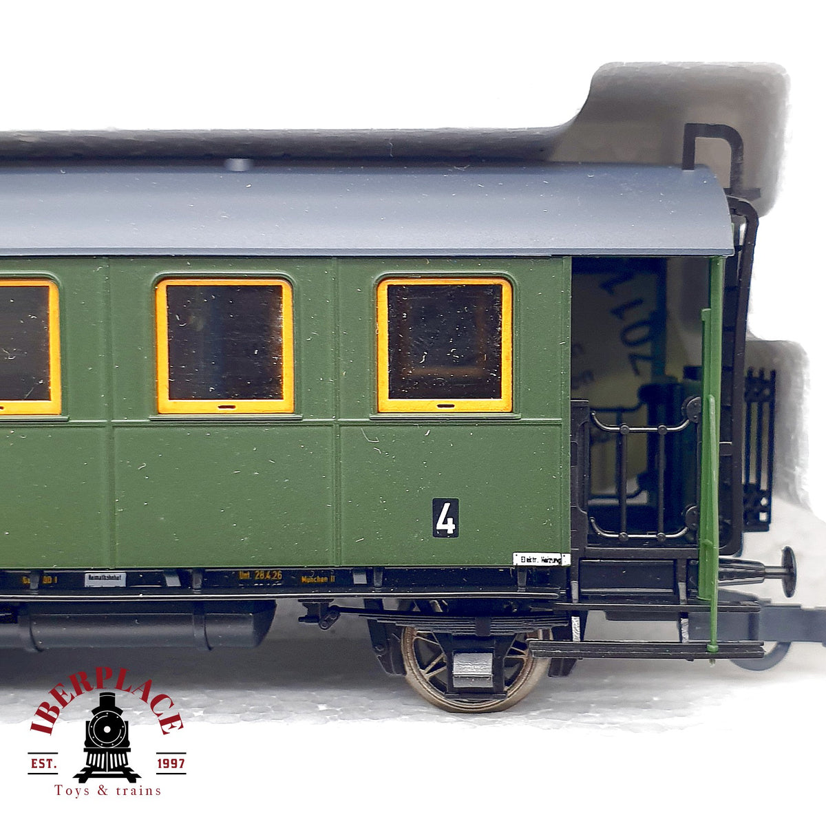♻️✨ Roco 43048 Tren EG 5 KPEV Locomotora + 3 Vagones Pasajeros DC Escala H0 1:87